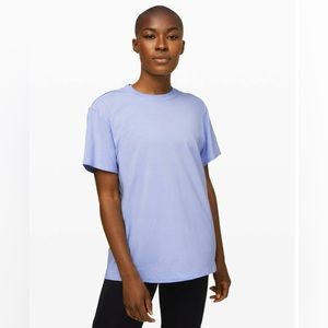 Lululemon All Yours Boyfriend Tee in lavender dusk size 4!